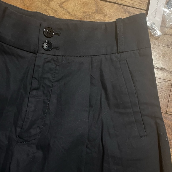 Anthropologie NWT High waisted, ultra wide leg, pleated cropped pants - Size 0 - Picture 7 of 13